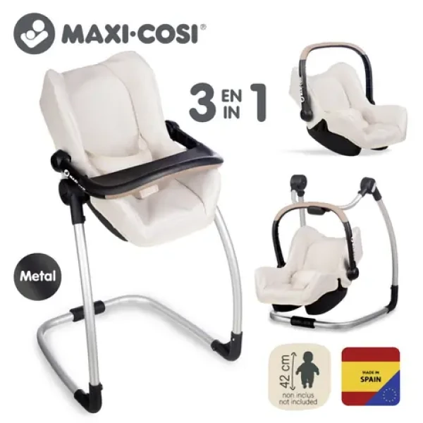 Smoby Autosedačka a stolička 3v1 Maxi-Cosi Quinny béžová