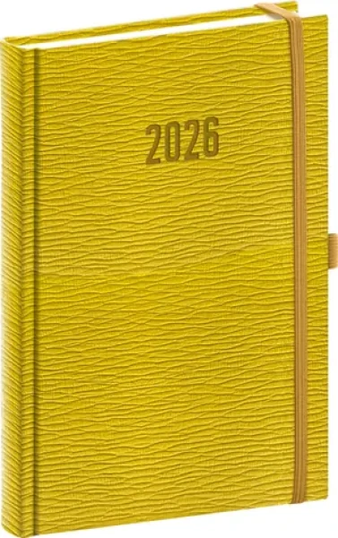 NOTIQUE Denný diár Rivoli 2026 žltozelený / 15 x 21 cm (PGD-DA5RI-6007)