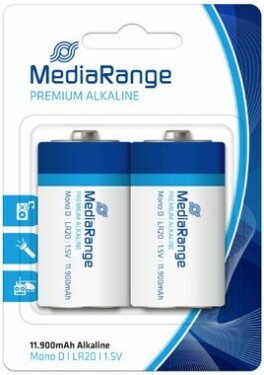 MediaRange Premium alkalické batérie Mono D / 1.5V / 2ks (MRBAT109)