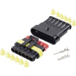 TE Connectivity sada konektorov Superseal AMP-Superseal 1.5mm Series Počet pólov 6 Raster (rozteč): 6 mm 30S007 1 sada; 30S007
