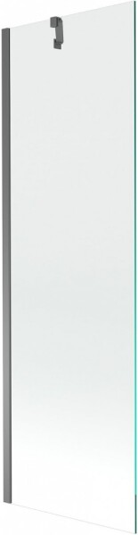 MEXEN/S - Next vaňová zástena FIX 60 x 150, transparent, grafit metal 895-060-000-00-00-95
