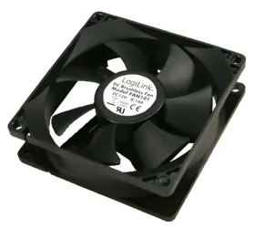 LogiLink Ventilátor 80x80 mm čierny / Ventilátor / 2500 RPM / 32,6 dB / 4-pin (FAN101)