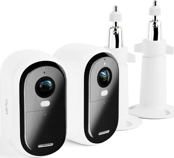 Arlo ESSENTIAL 2 FHD Outdoor Camera 2pack W/2-Wall Mount Retail BDL
