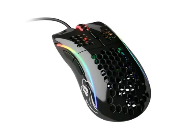 Glorious Model D lesklá čierna / herná myš / 12000 DPI / 6 programovateľných tlačidiel / RGB / 2m (GD-GBLACK)