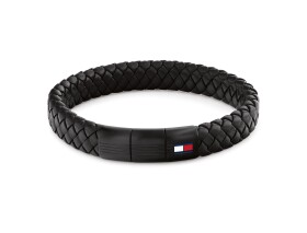 Tommy Hilfiger Pletený kožený náramok s oceľovým zapínaním 2790662