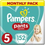 Pampers Pants Monthly Box (152 ks) / Plienkové nohavičky / Veľkosť 5 (12-17 kg) (DIOPMPPIE0156)