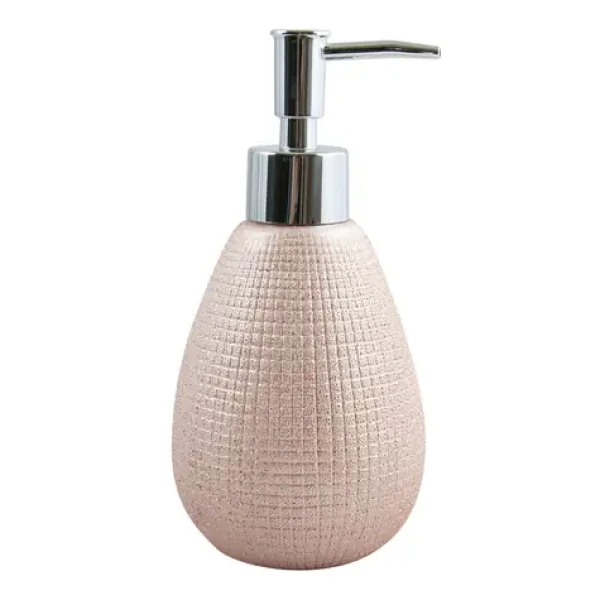 MSV SHANGAI dávkovač mydla ružový / keramika / 300 ml (3700703926573)