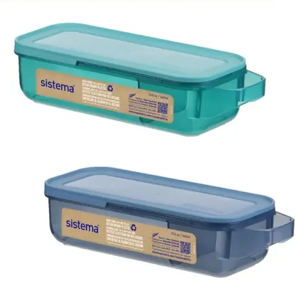 Sistema Ocean Bound Delený desiatový box 445 ml mix farieb (9414202134509)