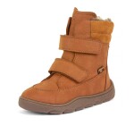 Detské zimné barefoot topánky ZERU TEX WINTER Cognac, Froddo, G3160240-2, hnedá - 24