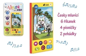 Veselý mobilný telefón česky hovoriaci