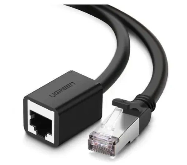 Ugreen 11281 Predlžovací kábel RJ45 (M) - RJ45 (F) CAT6 FTP 2m čierna (6957303882816)