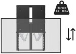 VivoLink FlexiLift Wall Mount 60-90 kg.