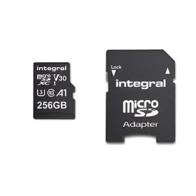 Integral microSDHC/SDXC 256GB / Pamäťová karta / UHS-I U3 V30 / čítanie: 100 MB/s / zápis: 45 MB/s