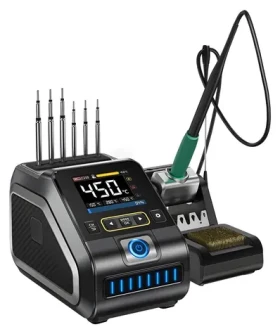 FNIRSI DWS-200 F / Spájkovacia stanica / 200 W / 100-450 °C / 2,8" TFT displej / PID regulácia (DWS-200 F)