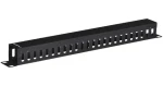 Lanberg AK-1201-B čierna / Organizér káblov do racku / 19" / 1U / typ A (AK-1201-B)