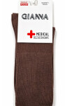 BEZTLAKOVÉ PONOŽKY G017 TMAVĚ BÉŽOVÁ 35-38