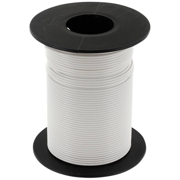 Econ connect KL025WS50 opletenie / lanko, 1 x 0.25 mm², biela, 50 m; KL025WS50
