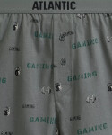 Boxerky Atlantic 2MBX-084/25 A'2 S-2XL černá-khaki XXL
