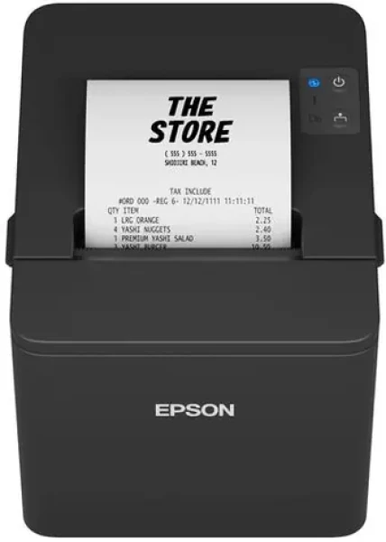 Epson TM-T20IVI USB+RS-232+LAN čierna / Pokladničná termotlačiareň / USB / RS-232 / LAN / rezačka / zdroj (C31CL47102)