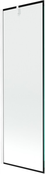 MEXEN/S - Next vaňová zástena FIX 60 x 150, čierna dekor, biela 895-060-000-00-70-20