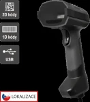 Virtuos HT-857 tmavo šedá / Snímač 2D čiarových kódov / CCD / USB / IP65 (EHE0017)