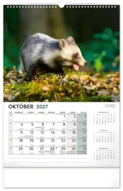 NOTIQUE Nástenný kalendár Poľovnícky 2027 / 33 × 46 cm