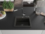 MEXEN/S MEXEN/S - Milo granitový drez 1-miska vrátane batérie Flora, čierna/zlatá metalik 6505-75-670401-07-B