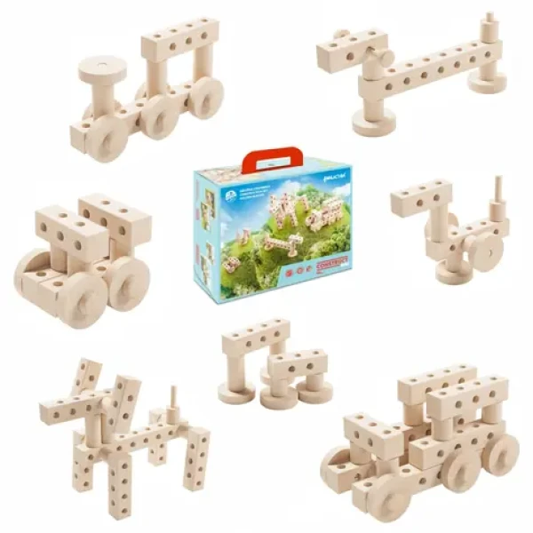 Walachia Drevená skladacia stavebnica Construct mini