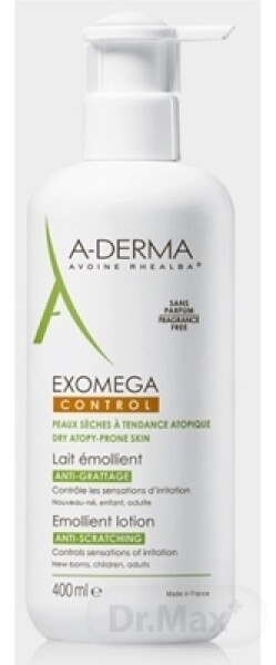 A-DERMA Exomega control lait émollient 400 ml