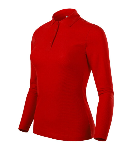 Polokošeľa Pique Polo LS červená 2XL