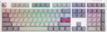 Ducky One 3 Mist Grey Gaming Keyboard, RGB LED - MX-Silent-Red (US)