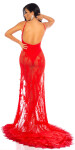 Soo Seductive! open back lace Red Carpet Dress Red Einheitsgroesse