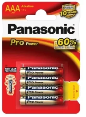 Panasonic - Pro Power AAA 4ks / mikrotužková alkalická batéria (LR03/4BP)