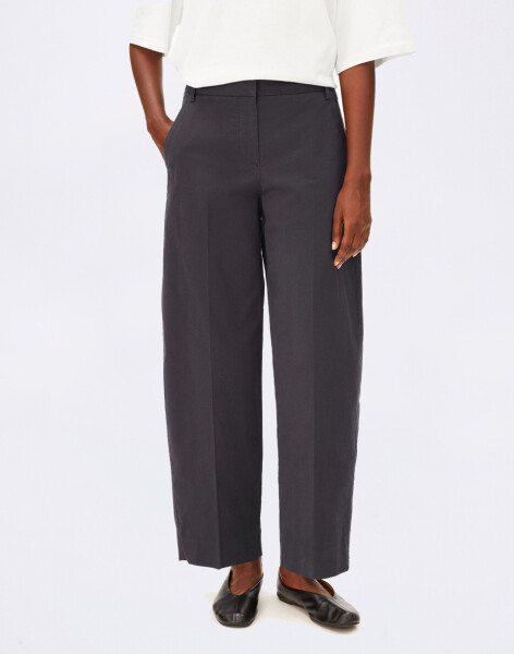 Armedangels Barrel Leg Twill Pant 312 dark steel S