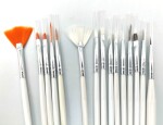Fengda Set 15 maliarskych modelárskych štetcov na detaily a linky