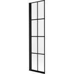 MEXEN - MIST vaňová zástena 50x150 cm 6mm 1-s, čierna, dekor, ľavá 8A9-050-001-70-77-L