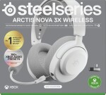 SteelSeries Steelseries Arctis Nova 3X Sada słuchawkowy Bezprzewodowy Opaska na głowę Muzyka/dzień powszedni Bluetooth Biely