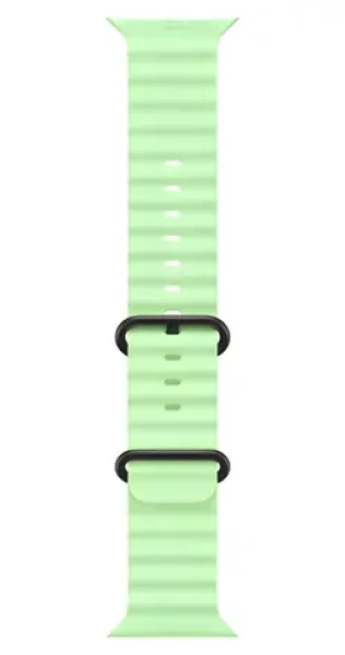 Apple Watch 49mm neónová zelená Oceánsky remienok / prevedenie z čierneho titánu (MGCL4ZM/A)