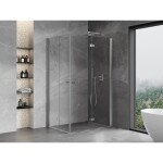 MEXEN/S - Mist-F Duo sprchovací kút skladacie dvere pravá 75 x 110, transparent, chróm 8A6-075L-110P-01-00