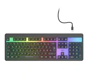 URage Exodus 215 Illuminated čierna / Herná klávesnica / podsvietená / anti-ghosting / USB / US layout