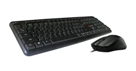 C-tech KBM-102 Combo čierna / Set klávesnica + myš / CZ + SK layout / USB / 1200DPI (8595729900981)