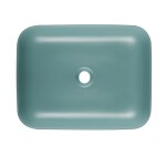 Umývadlo na dosku SAT Infinitio 50x39 cm zelená mat bez prepadu SATINF5039LGEM SATINF5039LGEM