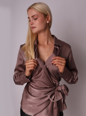 Košeľa AX Paris TA558 Taupe XL