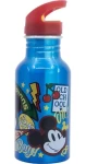 STOR Fľaša na pitie hliníková Mickey Mouse 545 ml / Skrutkovací uzáver / Protikapacia slamka / Bez BPA (81125)