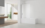 Vaňová zástena SAT SK 150x105 cm chróm SATVZSKNEW105 SATVZSKNEW105