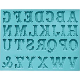 Silikónový formička abeceda Western 15,5x11,5 cm - Cakesicq - Cakesicq