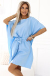Dámske šaty 287-36 SOFIA - NUMOCO světle modrá 2XL/3XL