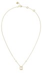 Guess Nestarnúci pozlátený náhrdelník 4G Light JUBN05249JWYGT/U