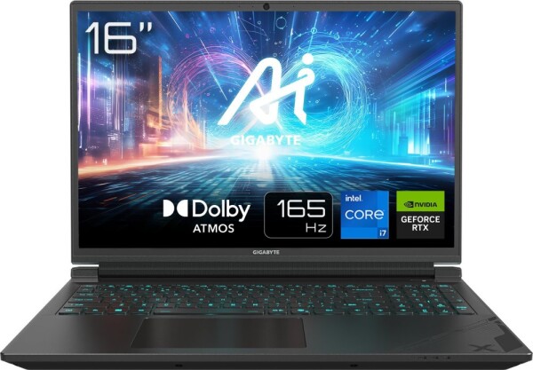 Gigabyte GIGABYTE G6X (2024) 9KG-43DE854SH, 40,6 cm (16 Zoll) 165Hz, i7-13650HX, RTX 4060 Gaming Notebook