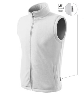 Next fleecová vesta unisex biela 00 (štítok značky) XL